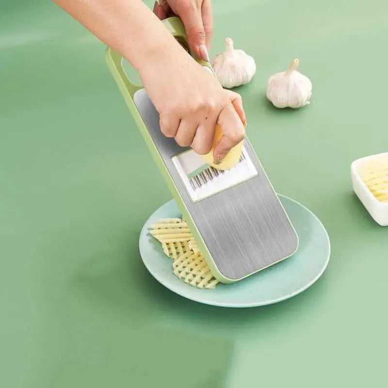 5in1 Vegetable Cutter Stainless Steel Multifunctional Grater For Vegetables Slicers Shredders Peeler (random Color) - Link Lift Shop