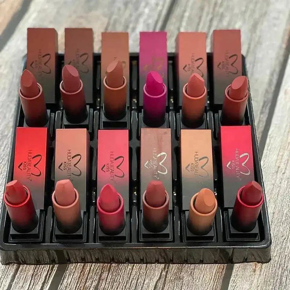 Huda Beauty Matte Lipstick 12 Pcs Set - Link Lift Shop