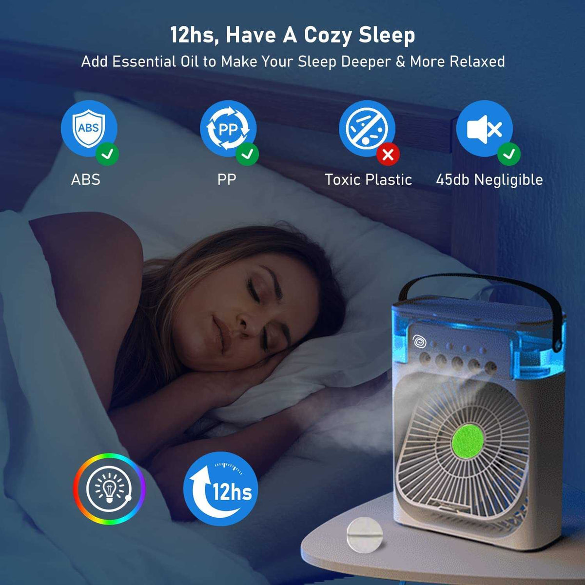 Mini Portable Air Conditioner USB Fan With Mist Water Spray – Portable Cooling Fan for Office, Kitchen & Home - Link Lift Shop