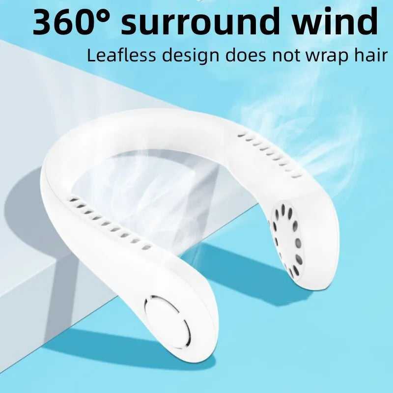 Rechargeable Bladeless Hanging Neck Fan - Link Lift Shop
