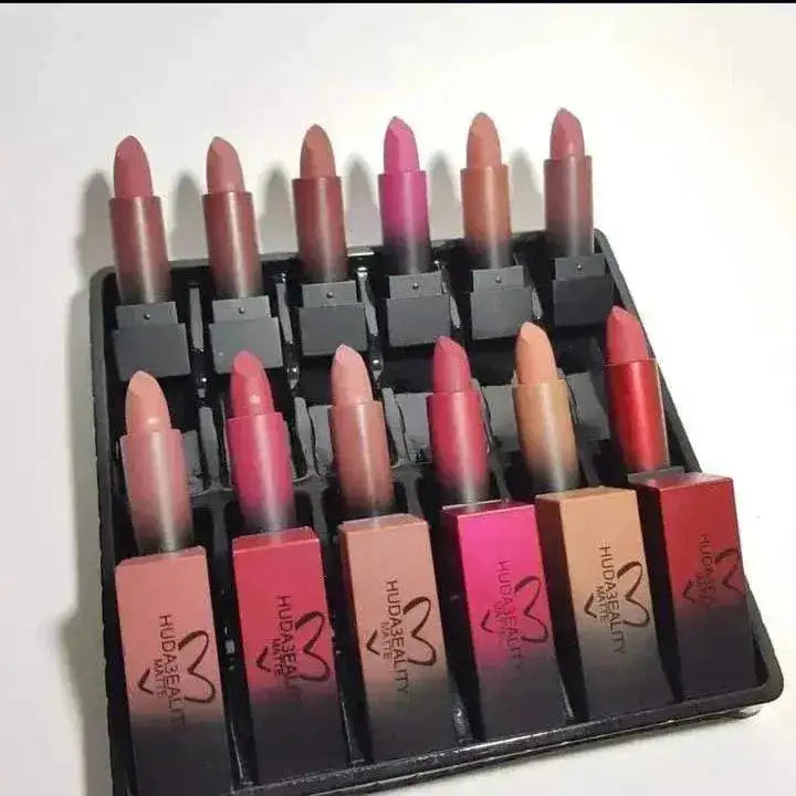 Huda Beauty Matte Lipstick 12 Pcs Set - Link Lift Shop