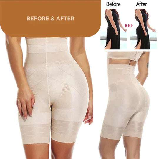 Seamless High-Waist Body Shaper for Tummy & Hip Control - Chic Flicks Store