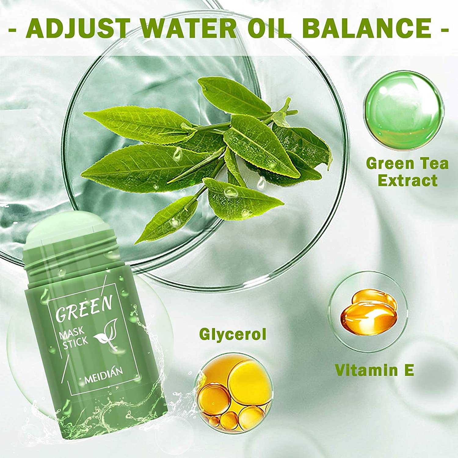 Green Tea Stick Mask for Deep Cleansing and Pore Care | Hydrating Face Masks for Acne and Blackheads - Link Lift Shop