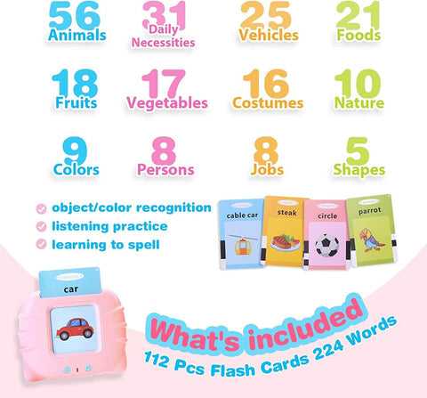 Talking Flash Cards For Kids Educational Learning - Chic Flicks Store
