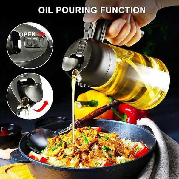 2 in 1 Glass Oil Sprayer & Dispenser - Link Lift Shop
