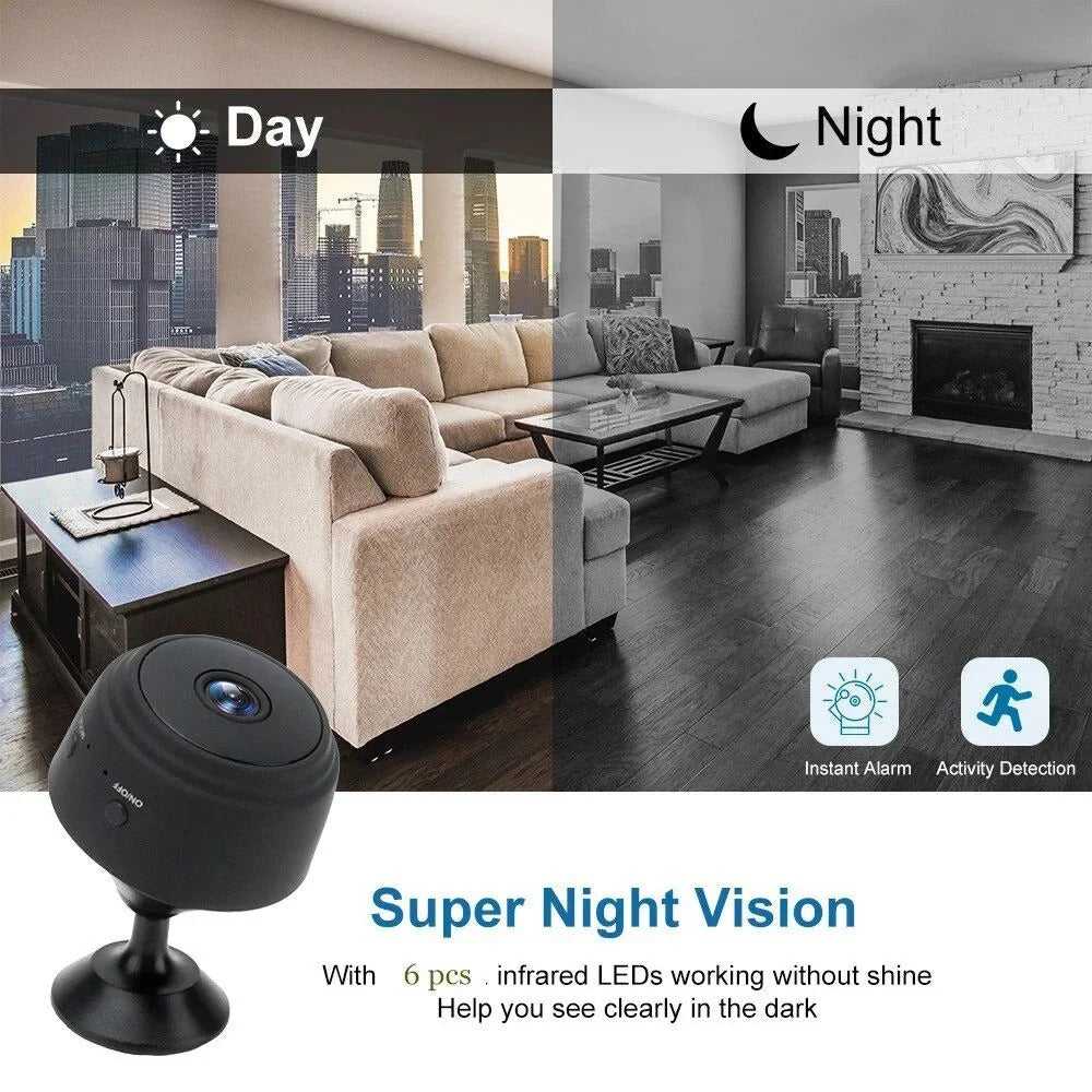 A9 Mini WiFi Wireless Camera – HD Video Recorder with Night Vision & Motion Detection - Link Lift Shop