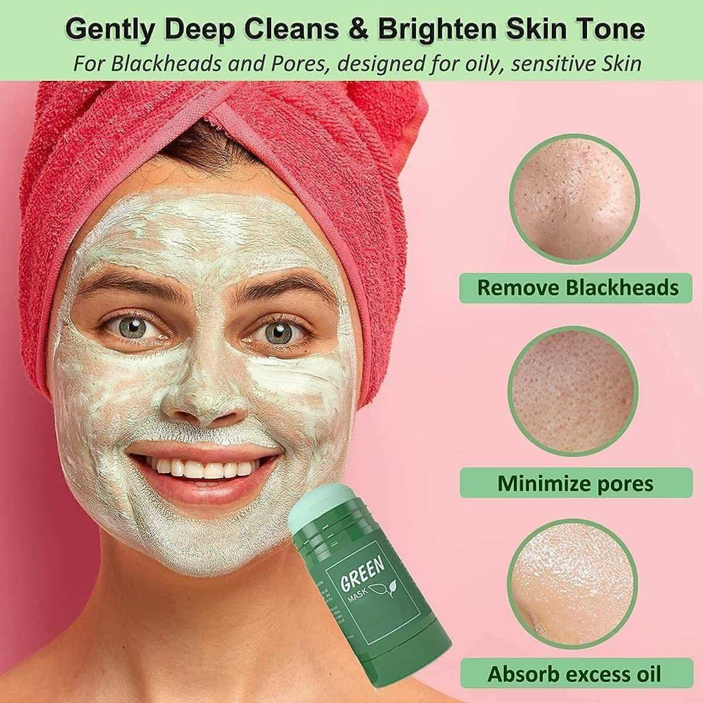 Green Tea Stick Mask for Deep Cleansing and Pore Care | Hydrating Face Masks for Acne and Blackheads - Link Lift Shop