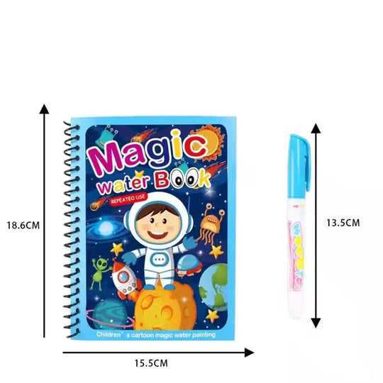 Reusable Magic Water Book Painting | Drawing, Coloring and  Board Book with Magic Water Pen - Chic Flicks Store
