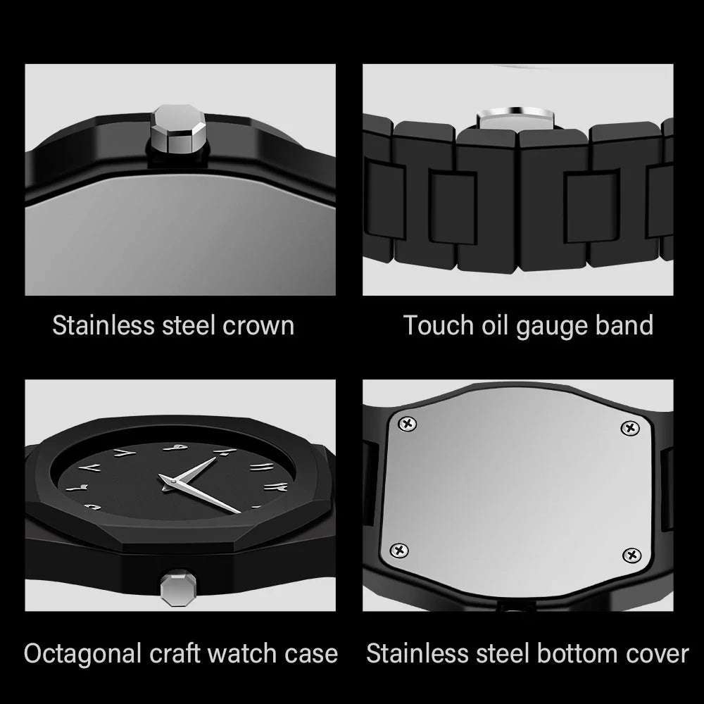 Arabic Aura Stylish Slim Business Watch with Arabic Numeric Dial - Link Lift Shop