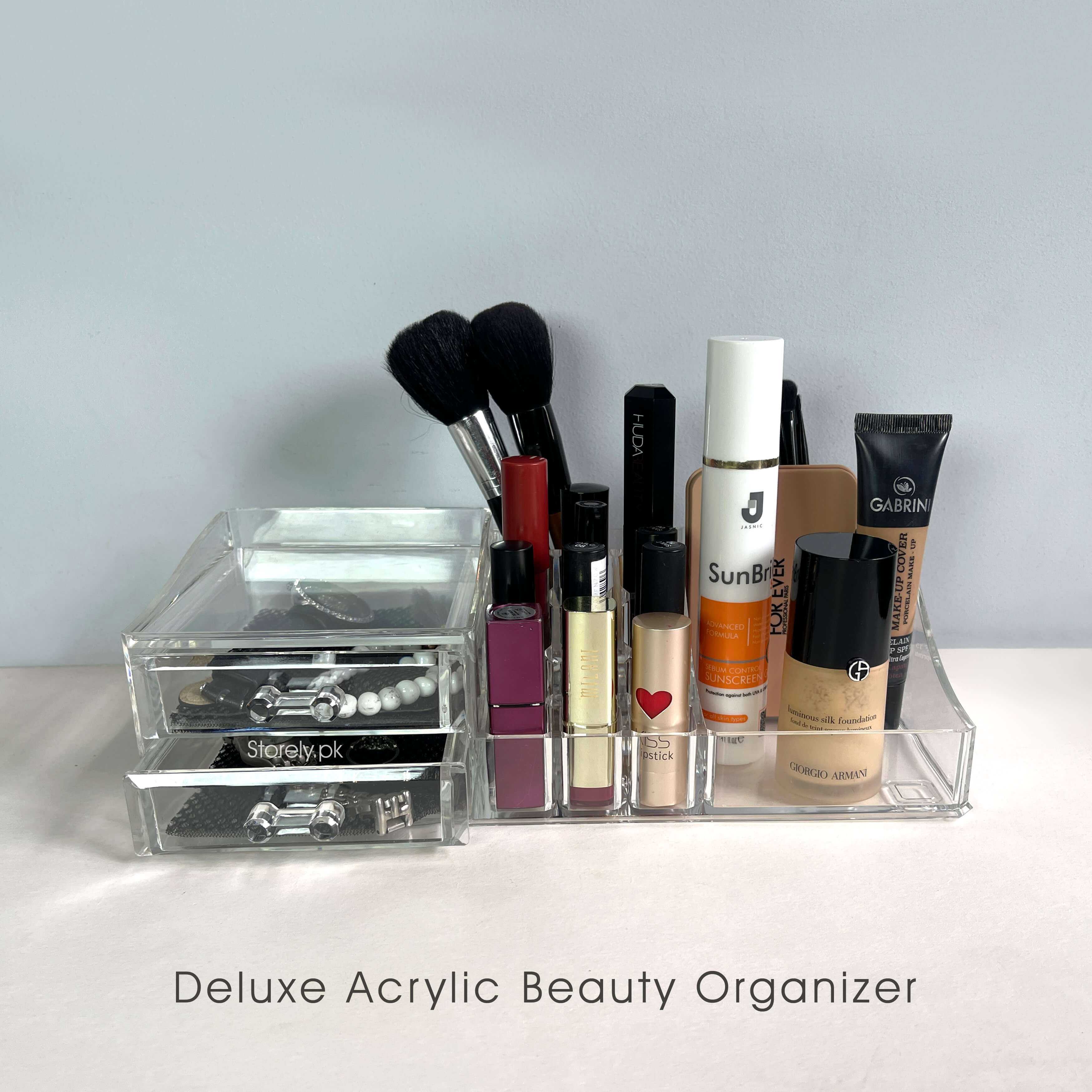 Acrylic Cosmetic Organizer With Drawer - Link Lift Shop