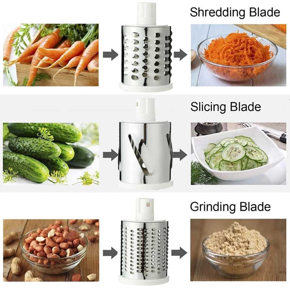 Multifunctional Manual Vegetable Drum Cutter Slicer - Chic Flicks Store