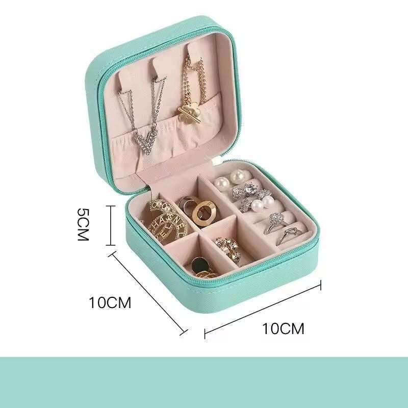 Travel Friendly Jewellery Box, PU Leather Jewellery Box - Link Lift Shop