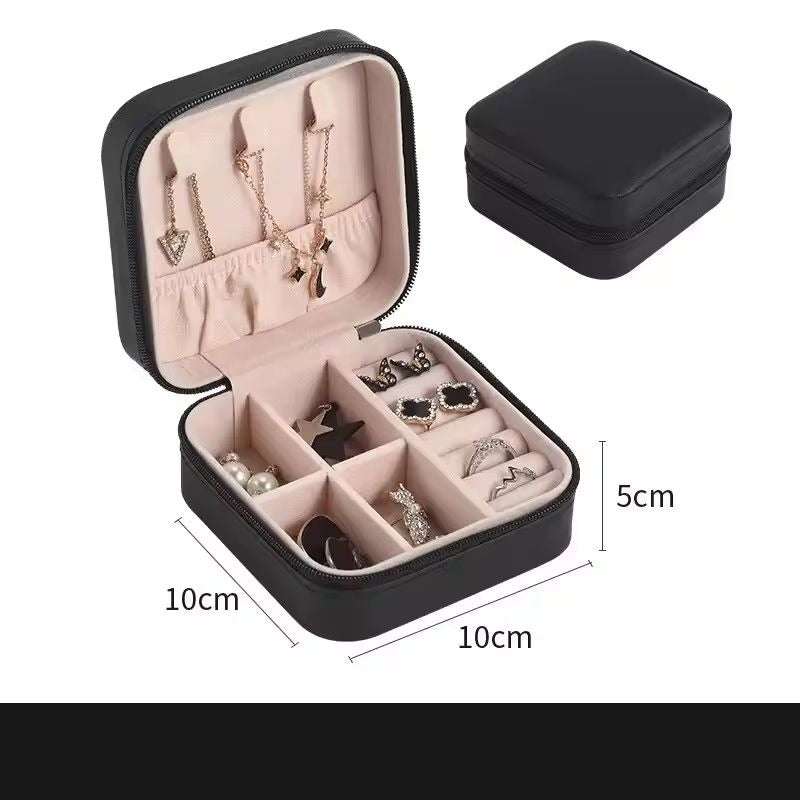 Travel Friendly Jewellery Box, PU Leather Jewellery Box - Link Lift Shop