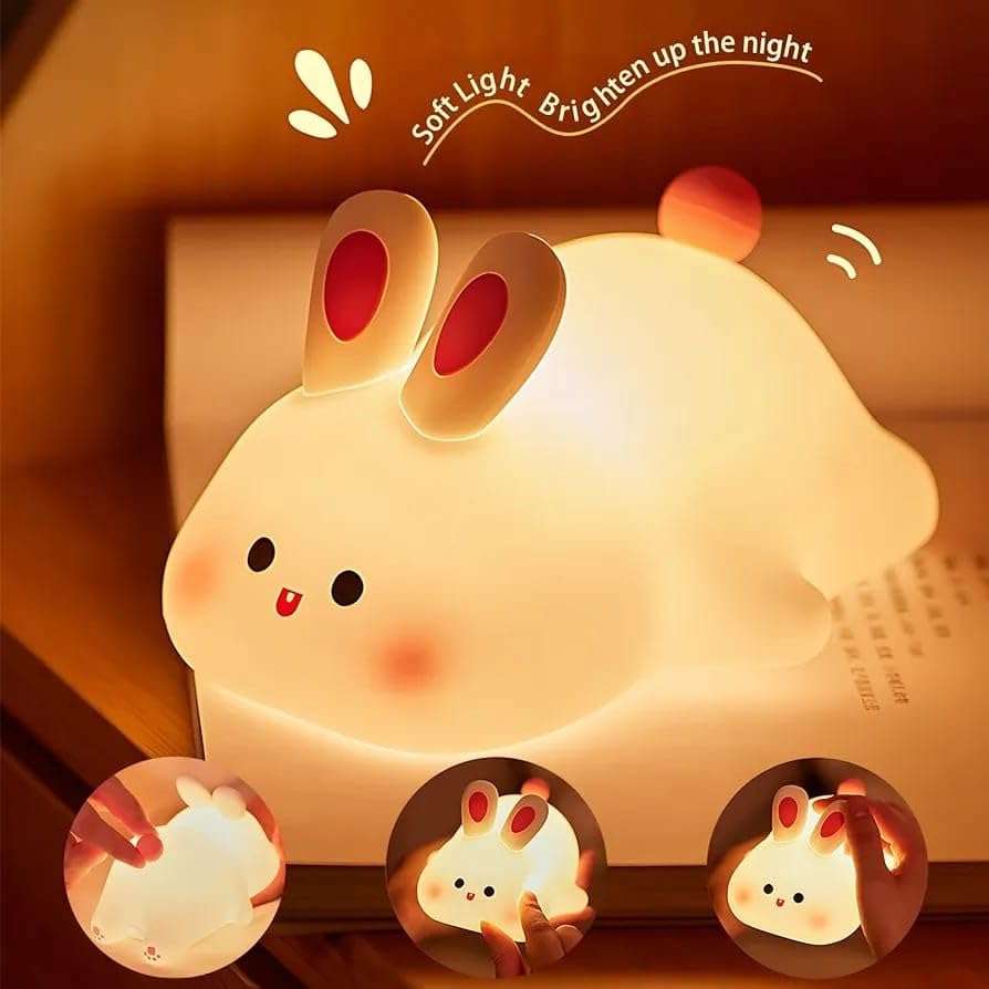 USB Rechargeable Cute Silicon Rabbit Desk Lamp - Link Lift Shop