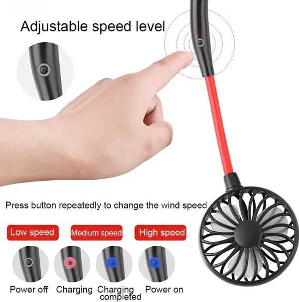 Rechargeable Potable Neck Fan - Link Lift Shop