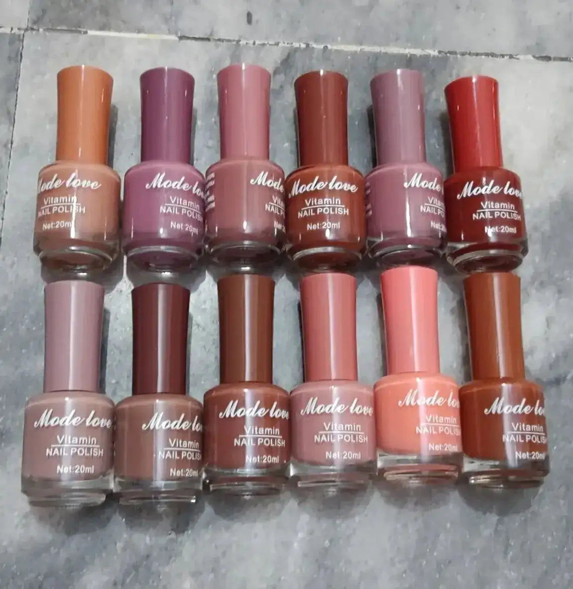Mode Love Vitamin Nail Polishes (Pack Of 12) with Free Bag - Link Lift Shop