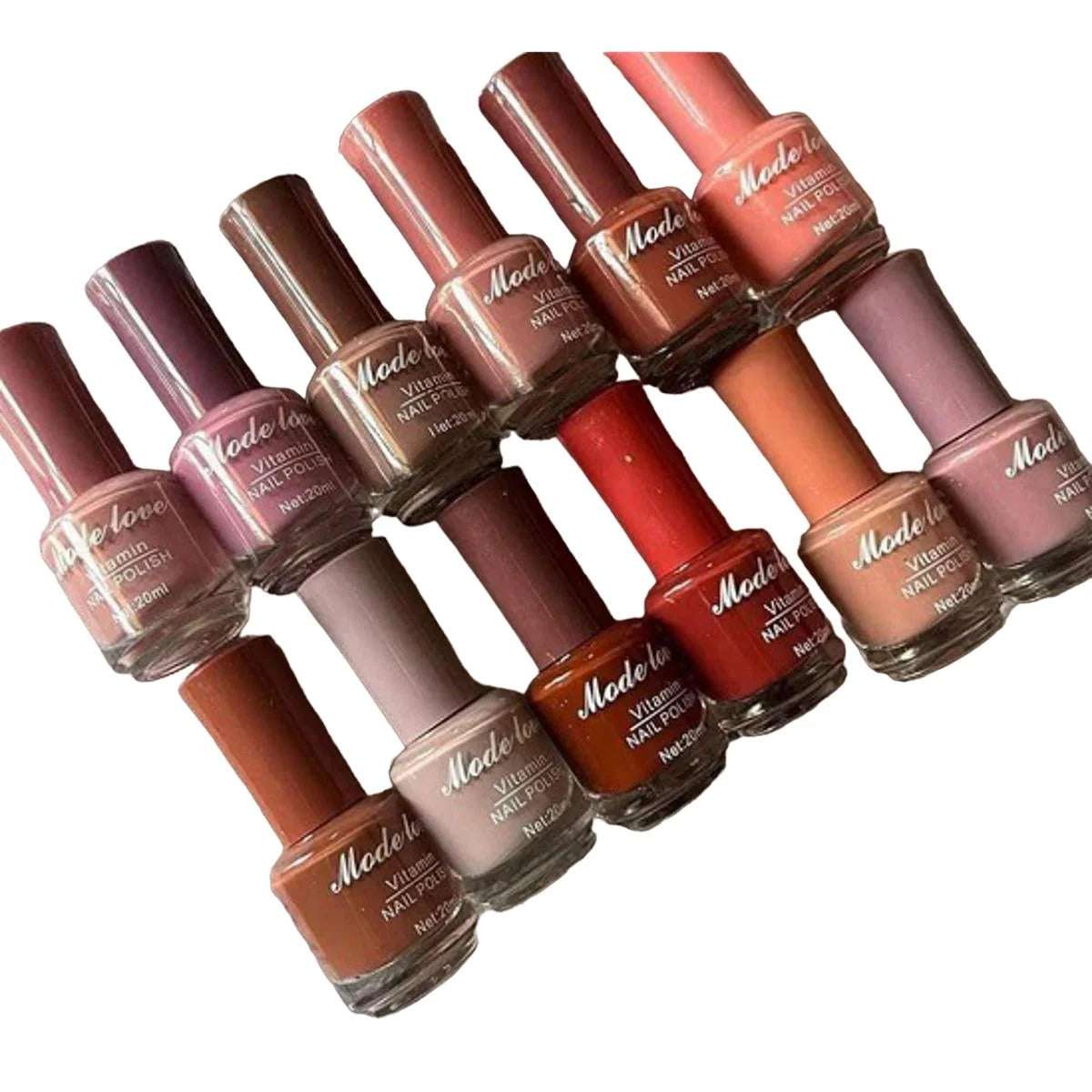 Mode Love Vitamin Nail Polishes (Pack Of 12) with Free Bag - Link Lift Shop