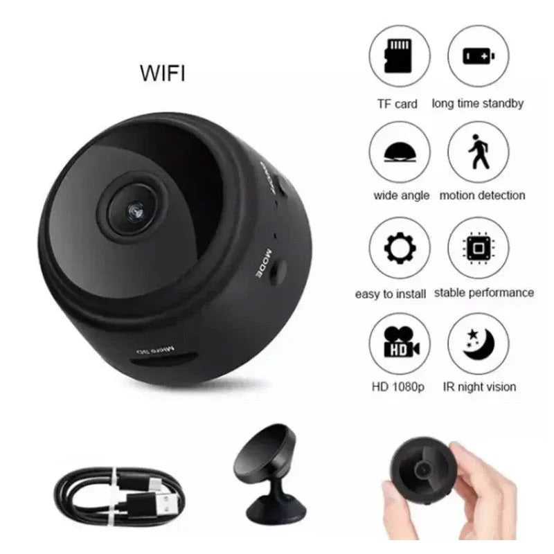 A9 Mini WiFi Wireless Camera – HD Video Recorder with Night Vision & Motion Detection - Link Lift Shop