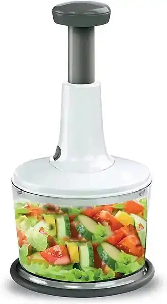 Manual Food Chopper Speedy Chopper with 3 Curved Stainless Steel Blades - Link Lift Shop